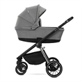 Carrozzina combinata BIANCA 3in1 con cesta per neonato GREY